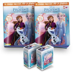 Frozen 2 Best Friend Pack: 2 Album e 2 scatole da 24 bustine di figurine e card Panini